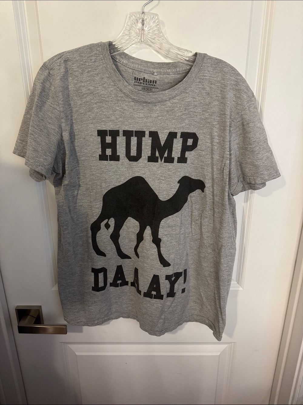 urban pipeline Gray Tee with Black Camel Graphic